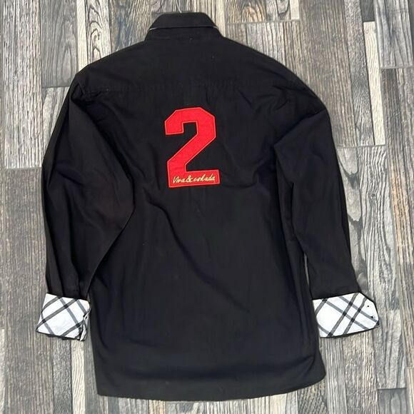 🔥 VIVA & ESKUDA Dubai Polo Team - Black LS Button Down Shirt Men Sz Medium - EU - Picture 7 of 14